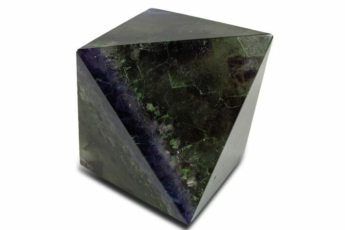 Polished Colorful Fluorite Octahedron - China #322939